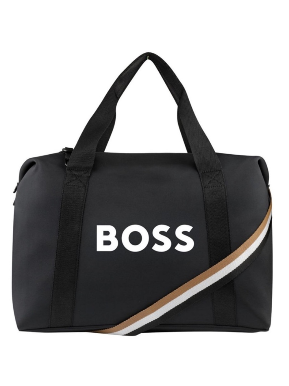 Boss Black Duffel Bag Sleek Durable Design